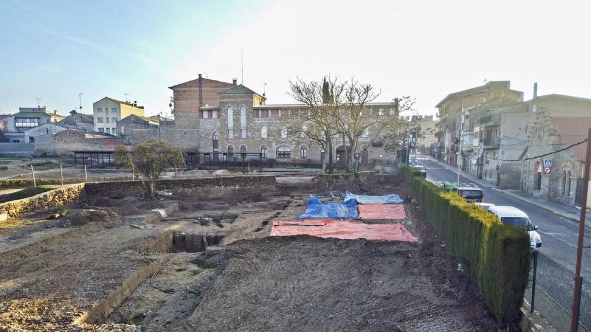 La zona donde se levantará el museo en el parque arqueológico.