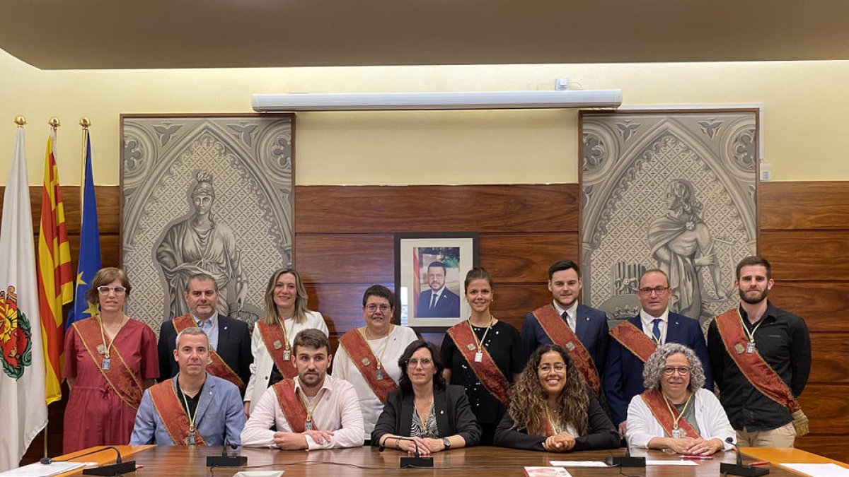 Imatge del nou govern municipal de Solsona