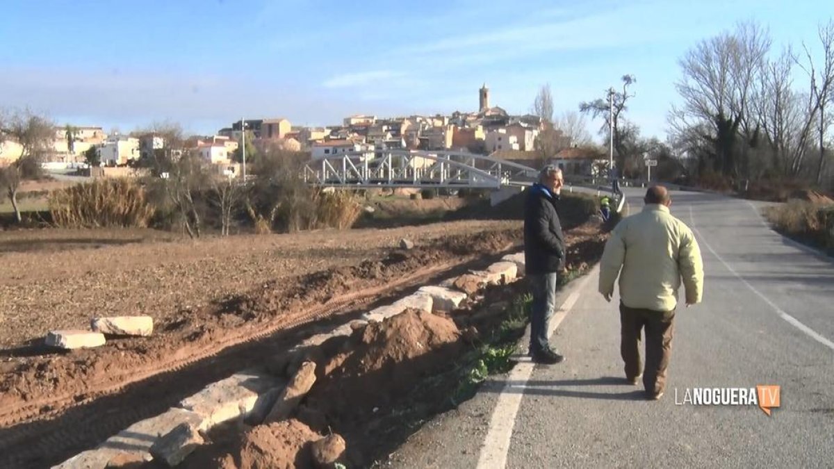 Construyen un muro en Butsènit para garantizar la seguridad vial de entrada y salida al pueblo