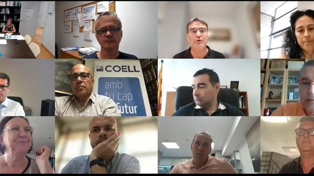 Una imagen de la reunión de la Junta de Patrones de la Fundación CEEILleida.