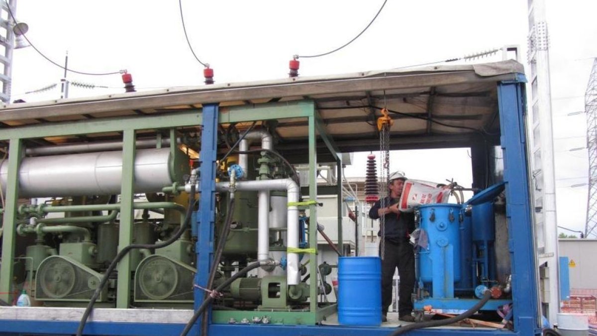 Imatge d'arxiu de la subestació elèctrica del barri de Magraners de Lleida.