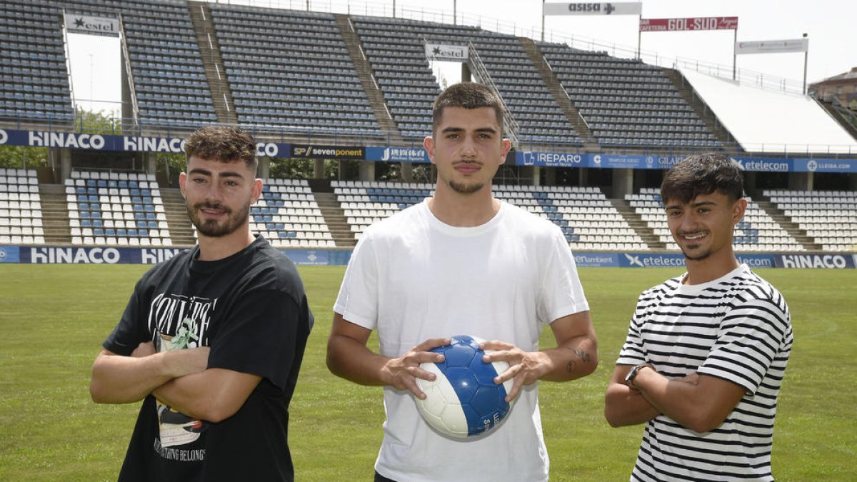 D'esquerra a dreta, Fernando Cortijo, Pablo Díez i Javi Soto.