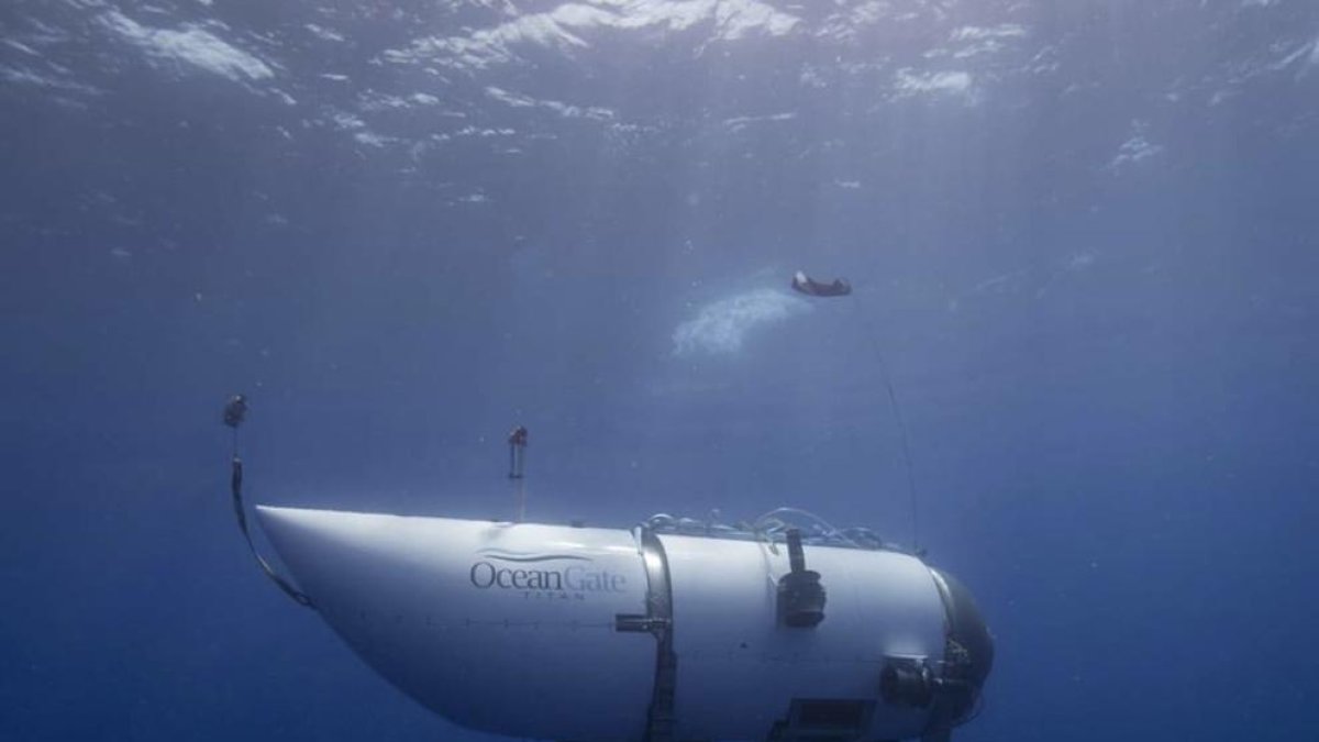 Un submarí d'OceanGate.