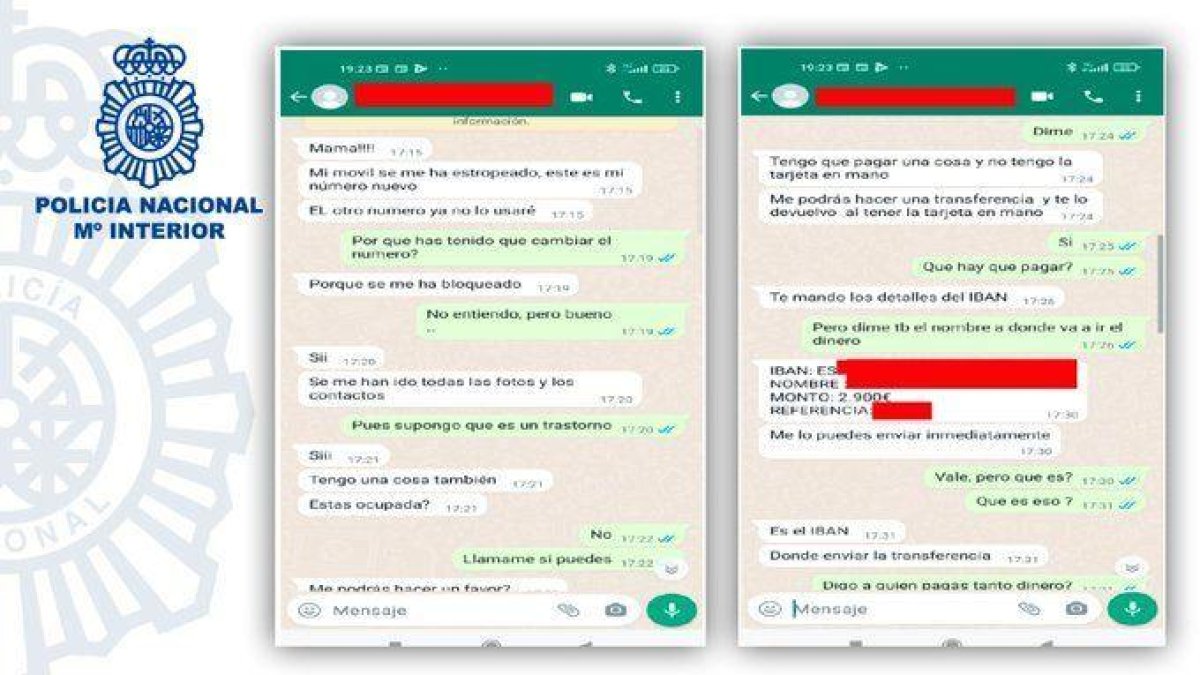 Alerta per una estafa de fins a 3.000 eurosa través de WhatsApp