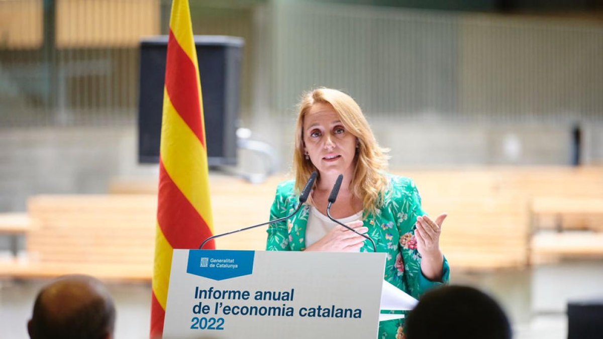 La consellera Natàlia Mas criticó ayer la baja ejecución presupuestaria de Moncloa en Catalunya.