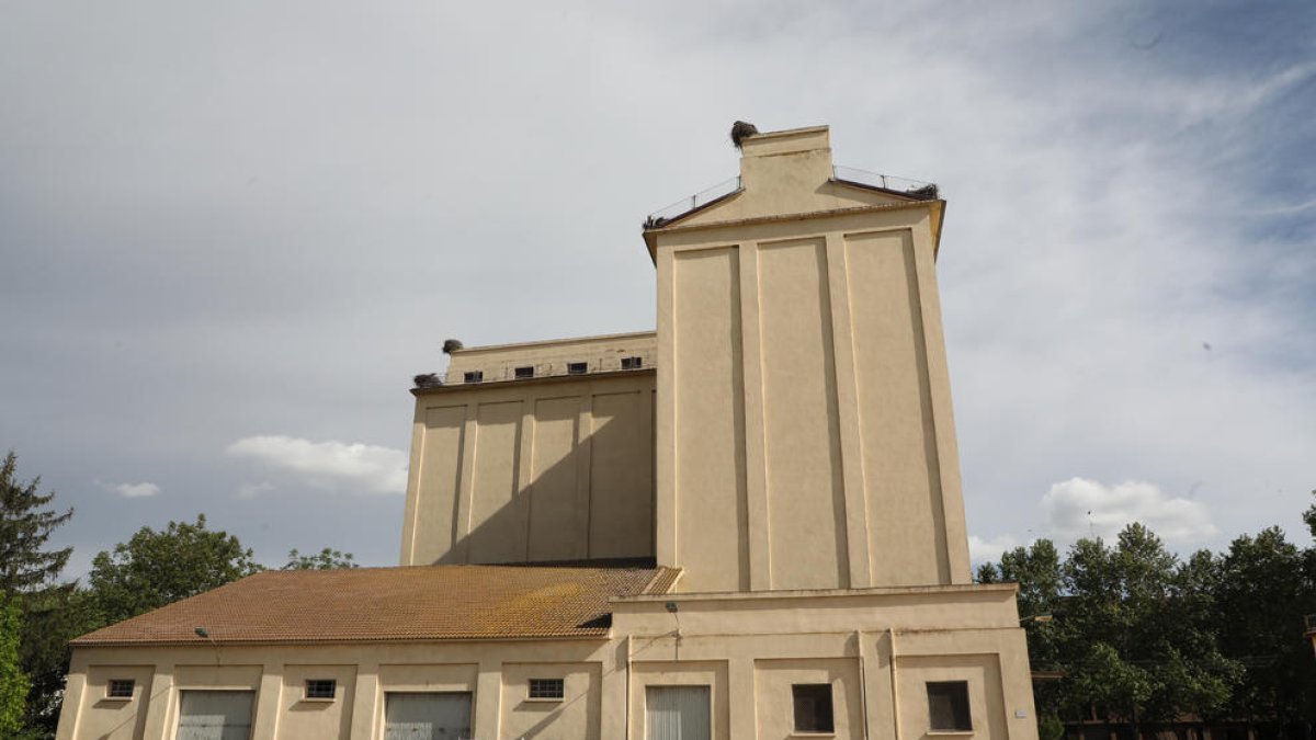 Imagen de archivo de los antiguos silos del Senpa de Pardinyes. 