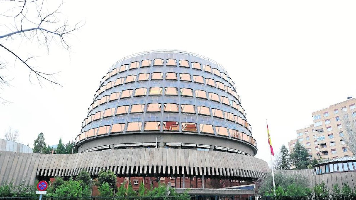 Imatge de la seu del Tribunal Constitucional a Madrid.