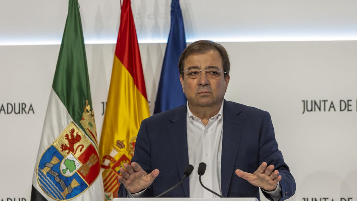 El presidente en funciones de Extremadura y candidato a la reelección, Guillermo Fernández Vara.