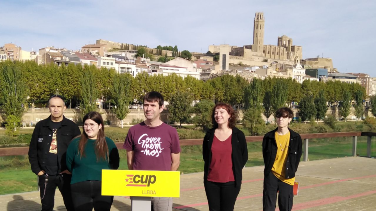 La CUP Lleida presenta els capdavanters de la llista de les eleccions municipals