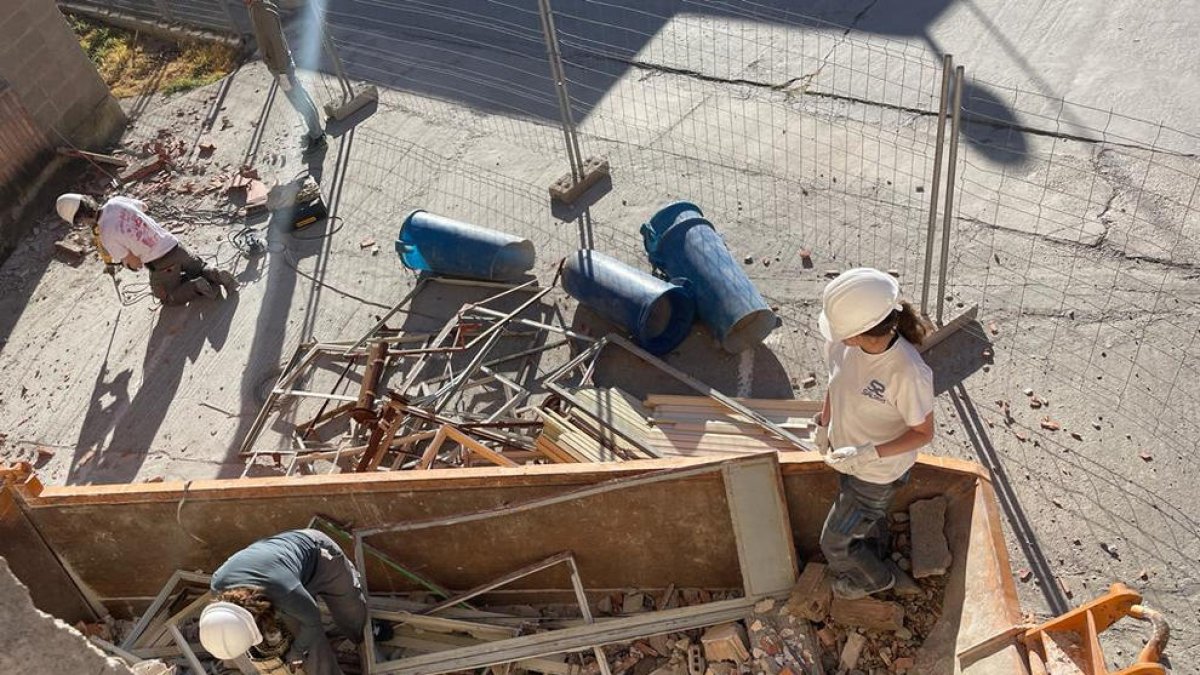 Las obras a cargo de los estudiantes de la escuela del Vallès, vinculada la Universidad Politécnica.