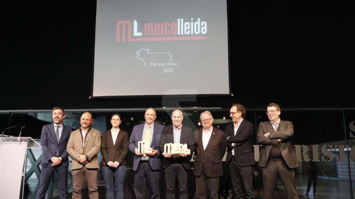 La entrega de los premios PronosVac, este miércoles en la Llotja de Lleida.