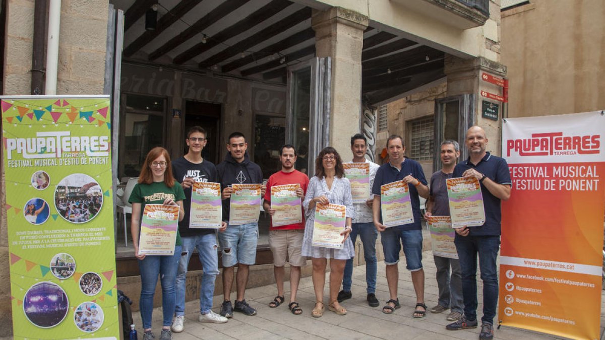 Presentación del festival Paupaterres, ayer en Tàrrega.