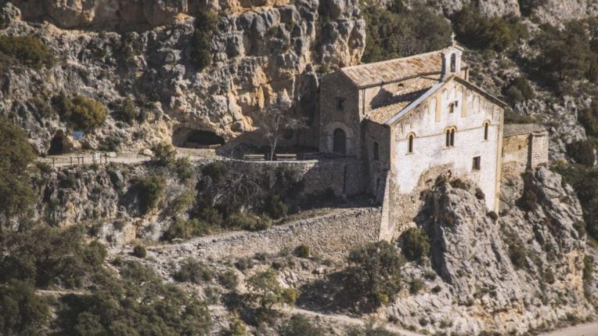 Imatge de l’ermita de la Mare de Déu de Pedra.