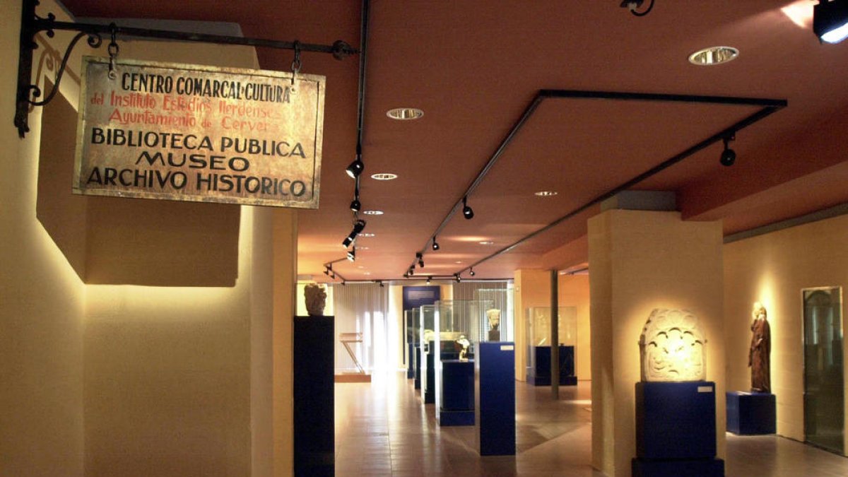 La sala d’exposicions temporals del Museu Comarcal.