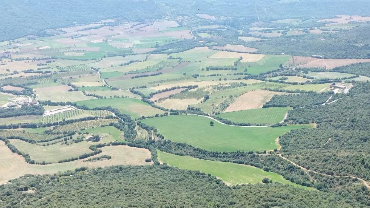 Imatge d’arxiu de l’accident mortal de parapent que hi va haver el setembre passat a Àger.