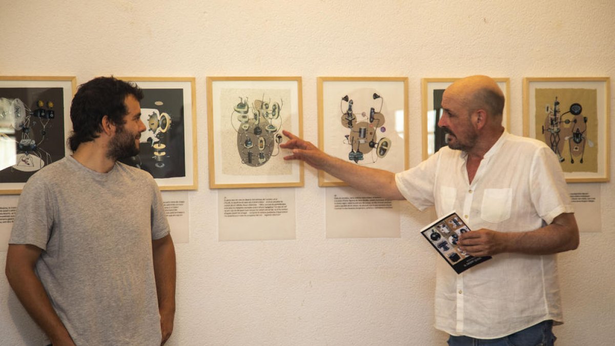 La exposición del artista Xesco Mercé en la sala de Lo Pardal de Agramunt.