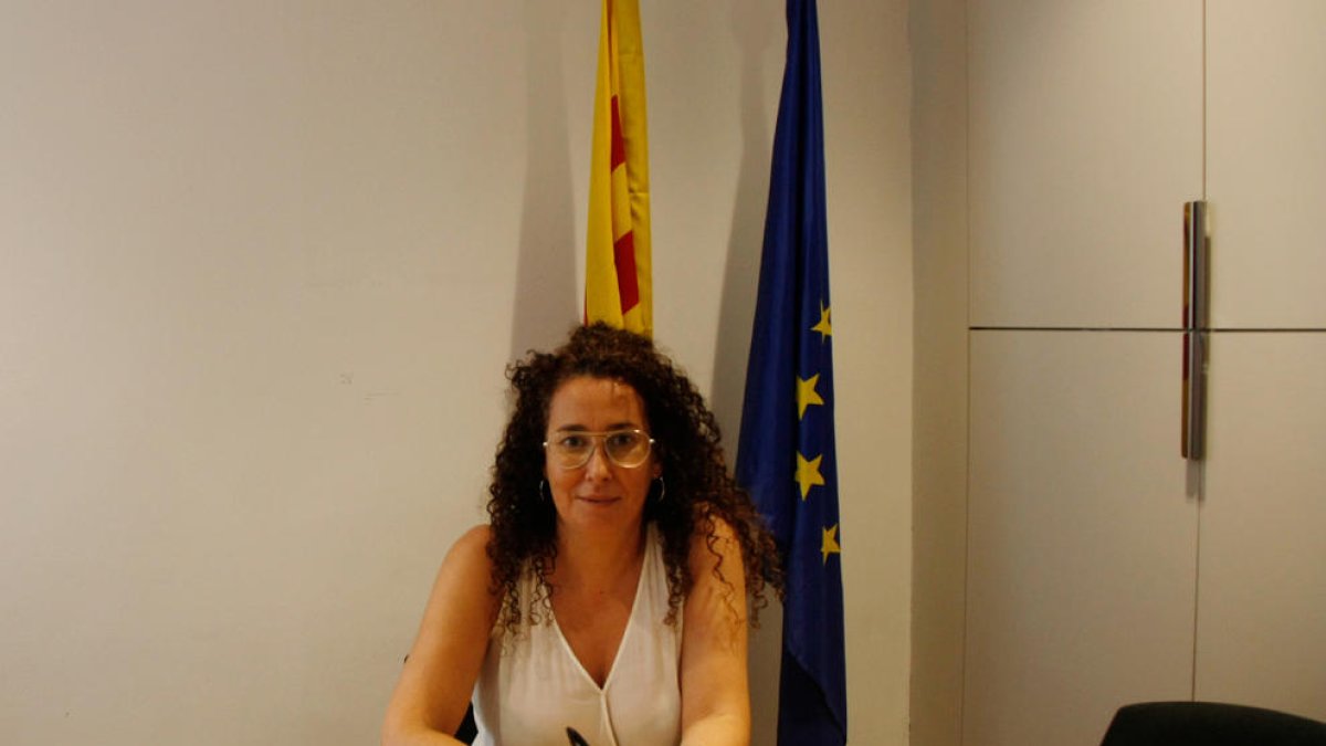 La directora del Centre d’Atenció de Trucades al 112, Irene Fornós. 