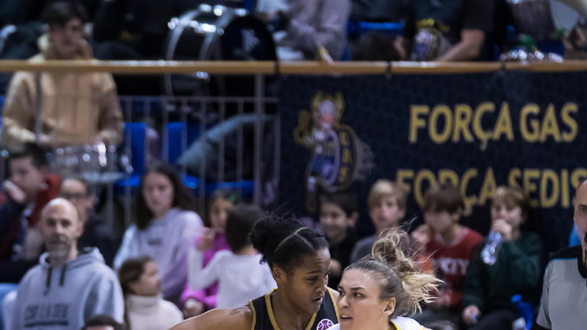 Ariadna Pujol, durante el partido europeo del miércoles.