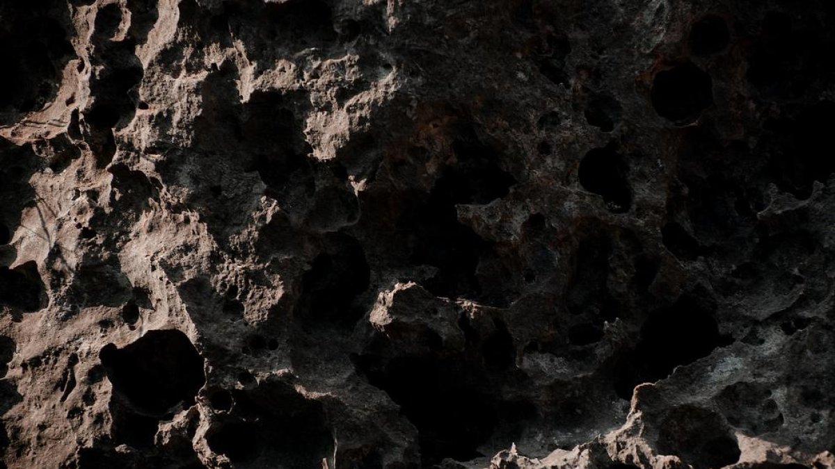 Imatge d'un asteroide.