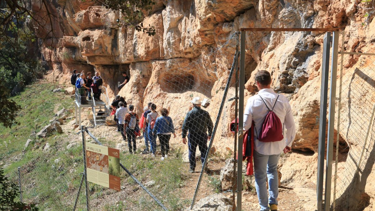 Una ruta cultural dona a conèixer un dels conjunts d'art rupestres més destacats i rars de Catalunya ubicat a Capçanes