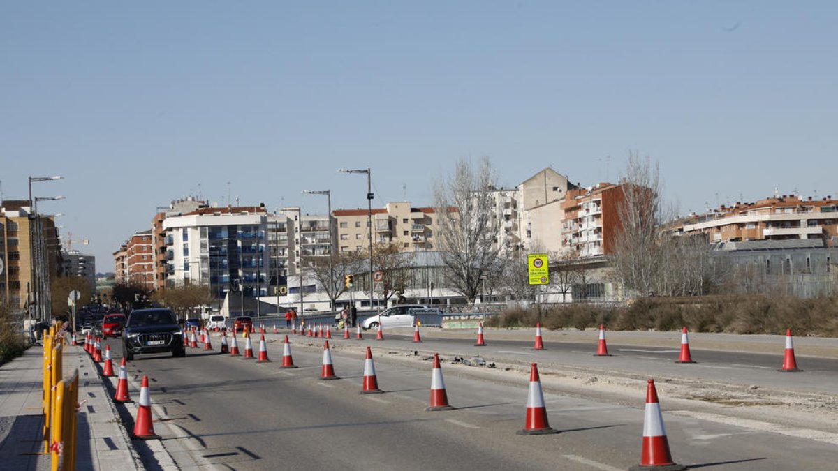 La mitjana del pont de Pardinyes, a punt de desaparèixer