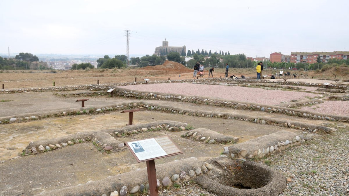 Els treballs d’excavació que han començat aquest mes al Pla d’Almatà de Balaguer.