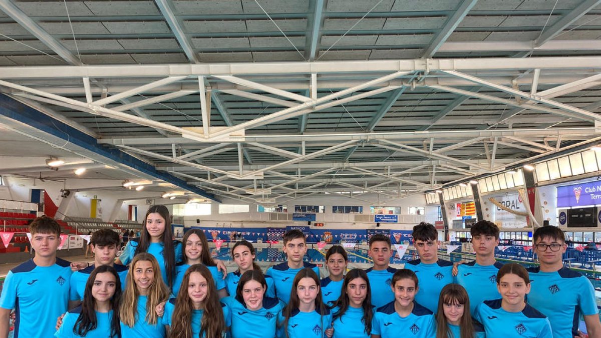 El equipo infantil del CN Lleida