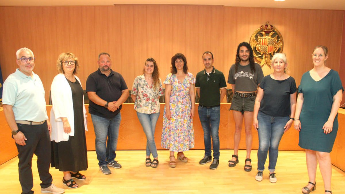 El nuevo equipo de gobierno en el ayuntamiento de Tàrrega.