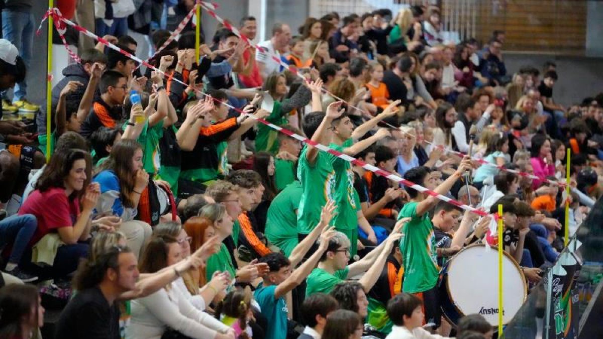 Imatge a la grada del Juanjo Garra durant un partit de l’equip.