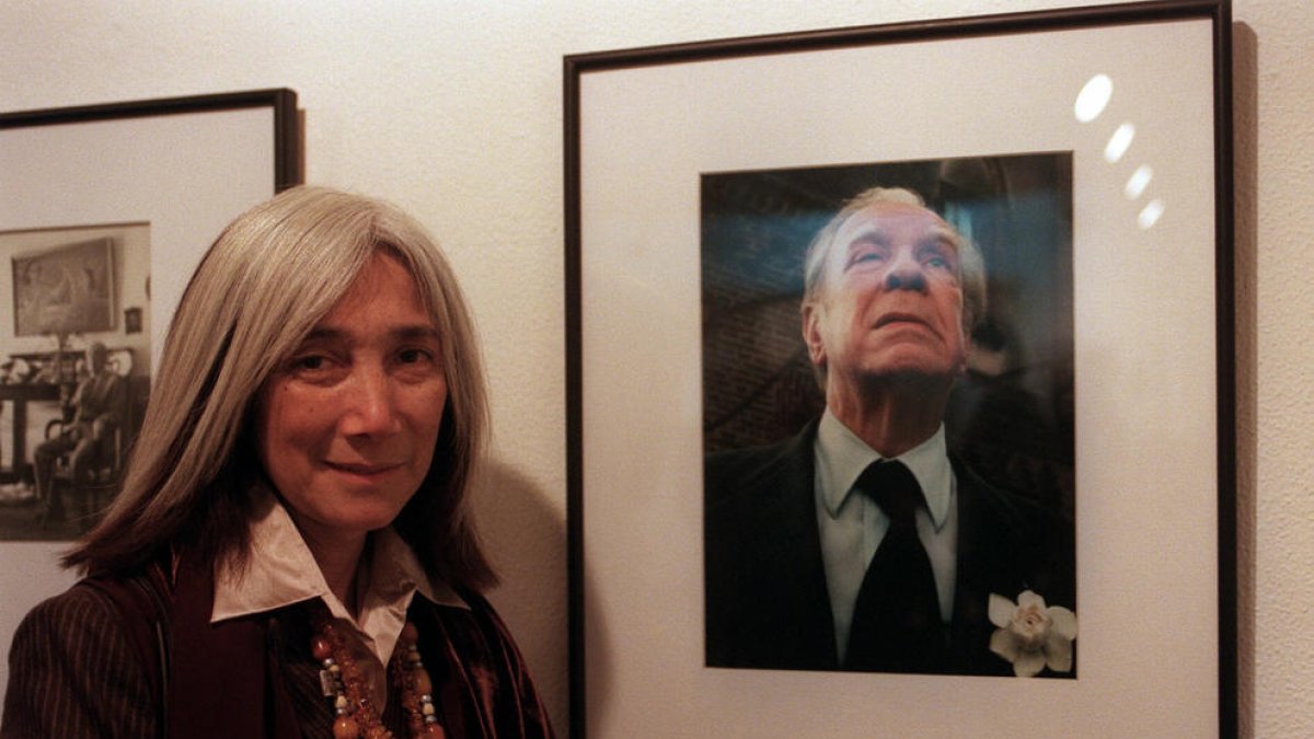 María Kodama en 1998, diez años después de la muerte de Borges.