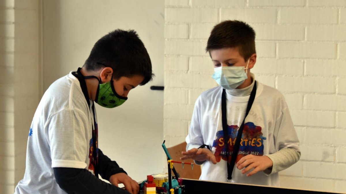 Una imagen de la edición 2022 de la First Lego League en Lleida.