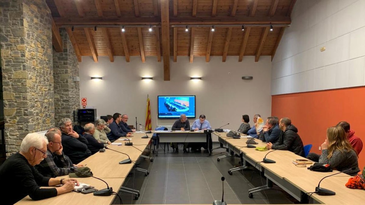 Ple d'aprovació dels pressupostos del Consell Comarcal del Pallars Sobirà.