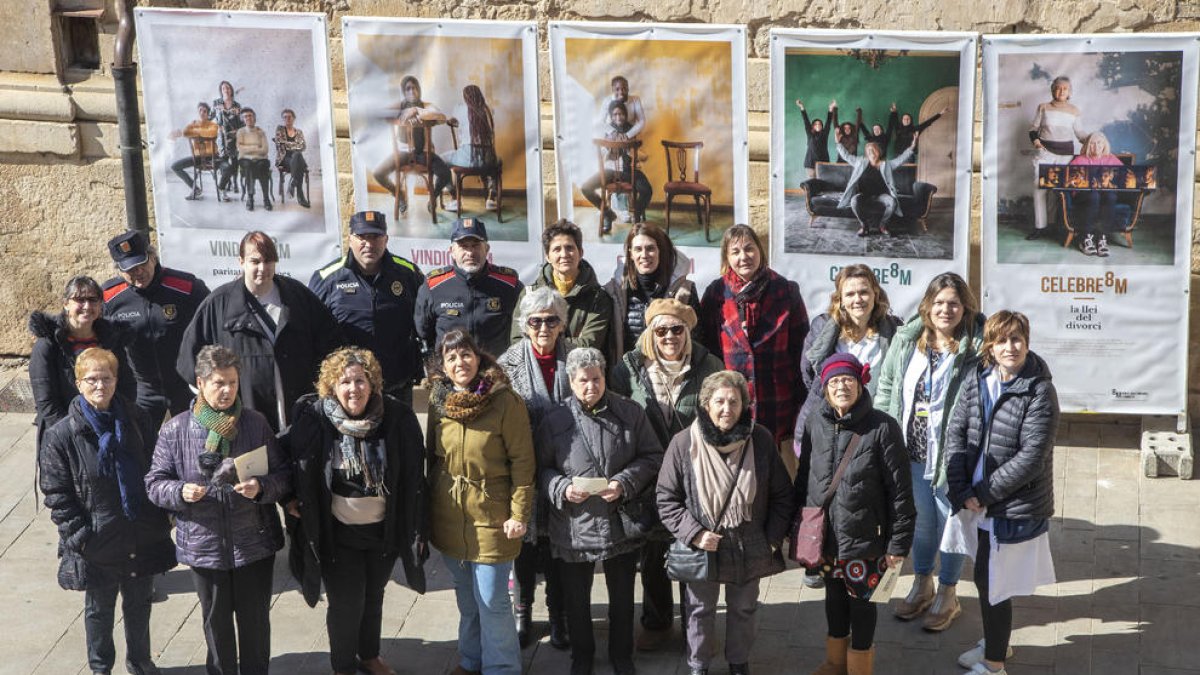 La presentación de la campaña ‘Vindiquem i celebrem’, ayer en Tàrrega. 