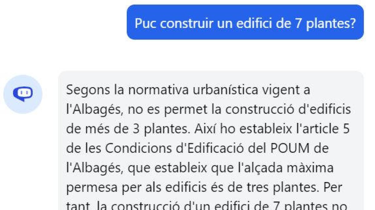 Una de las preguntas que puede responder Alba.