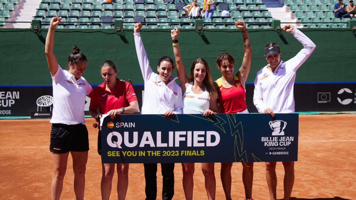 Les integrants de la selecció espanyola de la Billie Jean King estaran enguany al Catalonia Open.