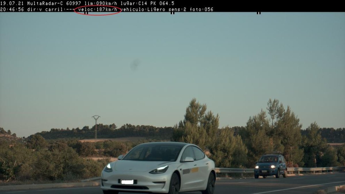 Denuncia a un conductor andorrano por circular a 187 km/h por|para la C-14 en el Urgell, un tramo limitado a 90 km/h