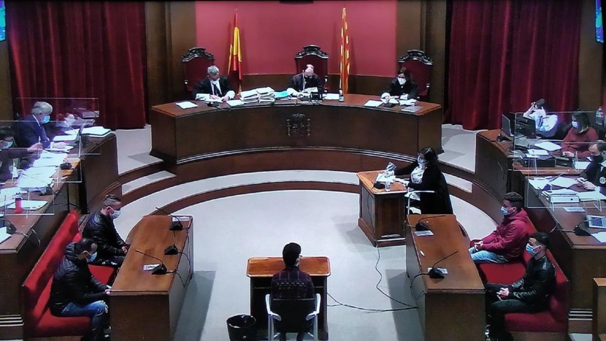 Imatge del judici celebrat contra la ‘manada de Sabadell’.