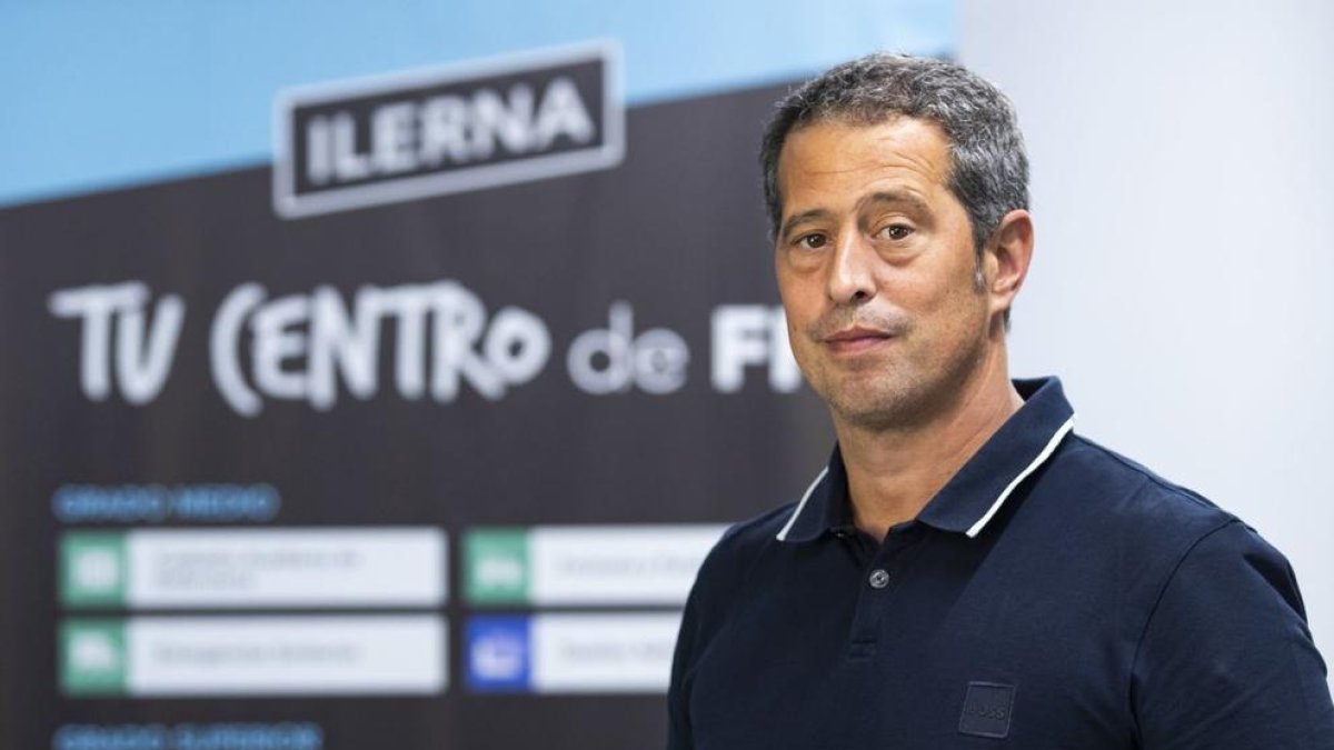 Jordi Giné, CEO de ILERNA, en uno de los 11 centros que tiene el grupo educativo en España.