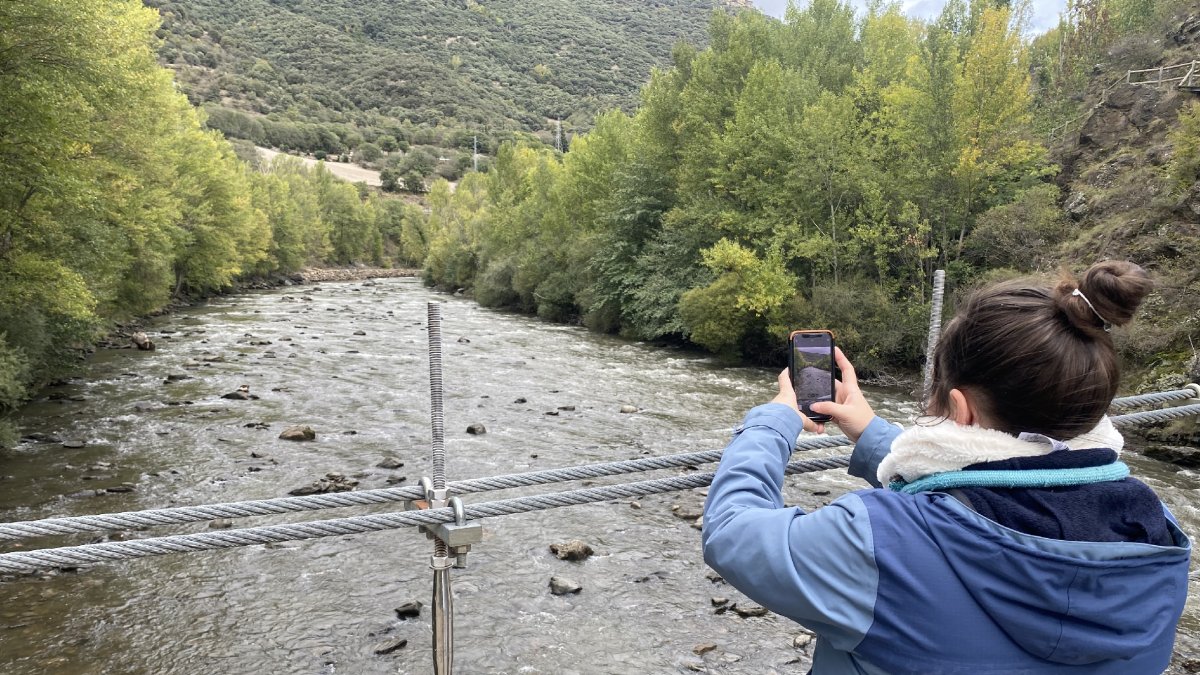 El riu Noguera Pallaresa al seu pas per Rialp.