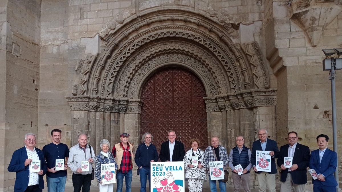 Presentació ahir de la programació d’actes del Dia de la Seu Vella, que se celebrarà el 29 d’octubre.