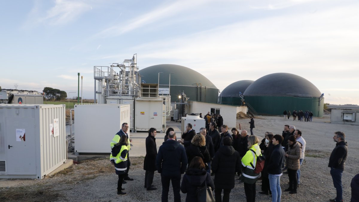 Les instal·lacions de Torre Santamaria, les primeres a Lleida a injectar biometà a la xarxa.