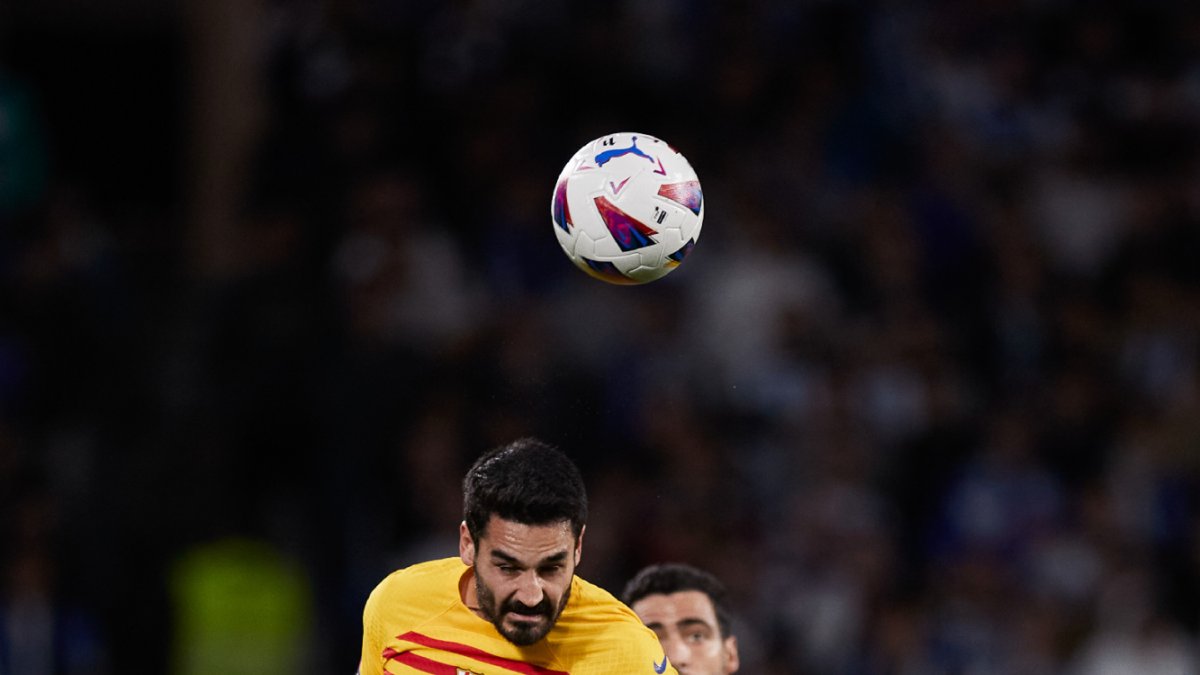 Gündogan, en una acció del partit davant de la Reial Societat.