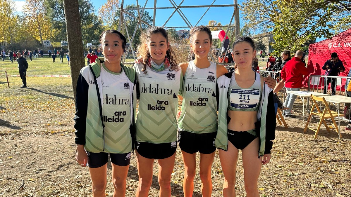 Equip sub-18 femení del Lleida UA, que va quedar primer.