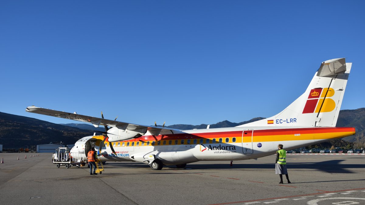 Imatge d’arxiu d’un avió d’Air Nostrum a la Seu.