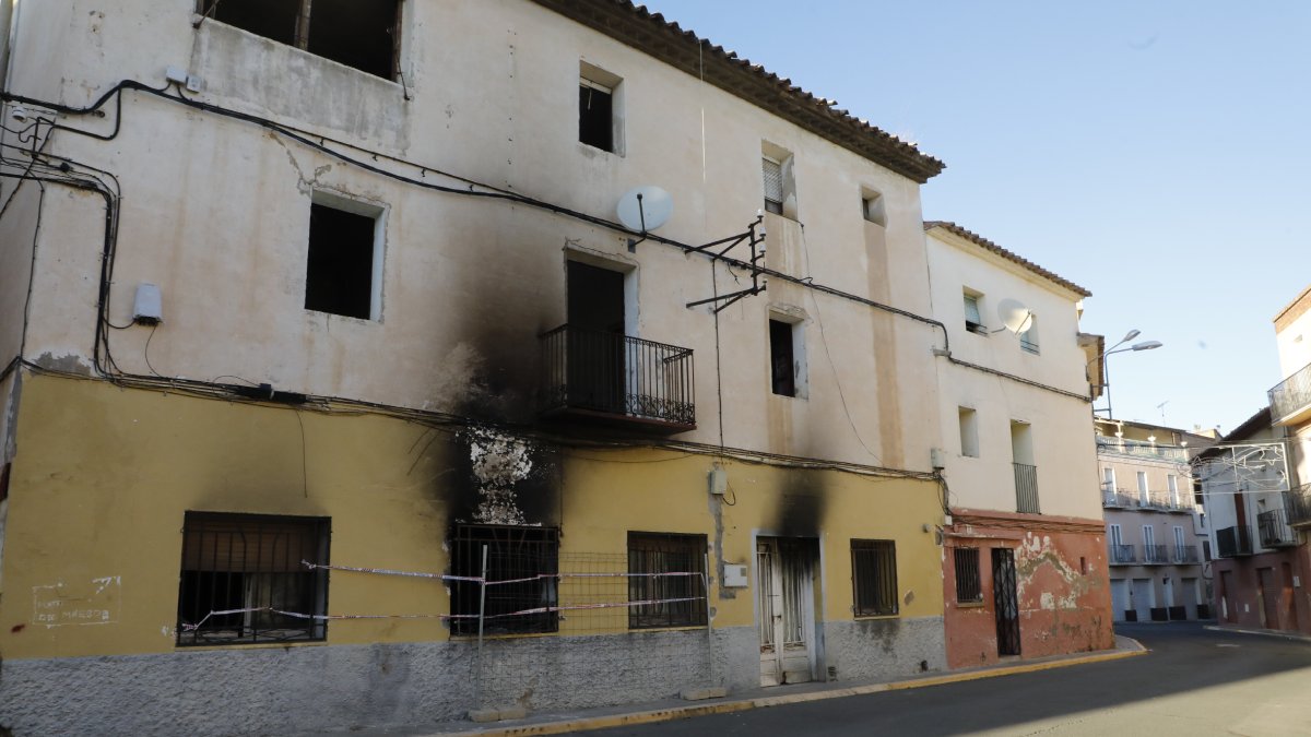 L’habitatge que el jove okupa d’Almenar va cremar el passat 16 de novembre.