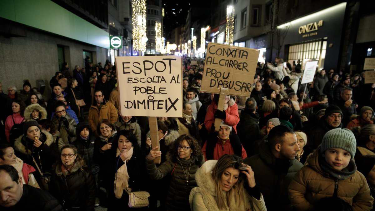 La protesta va reunir entre 1.000 i 2.500 persones a Andorra.