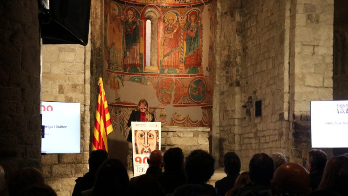 La consellera de Cultura de la Generalitat, Natàlia Garriga, ahir en la presentació de l’Any Taüll.