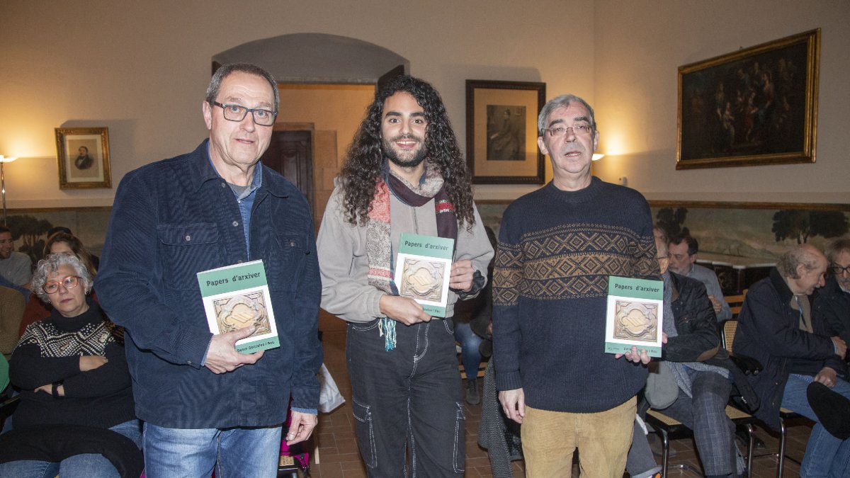 Presentació ahir al Museu Tàrrega Urgell de ‘Papers d’arxiver’.