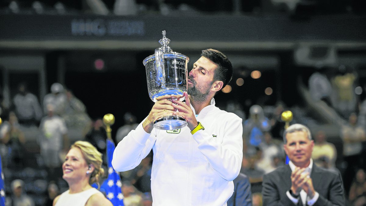 Novak Djokovic, al conquerir el US Open, el seu títol 24 de Grand Slam i rècord del tenista serbi.