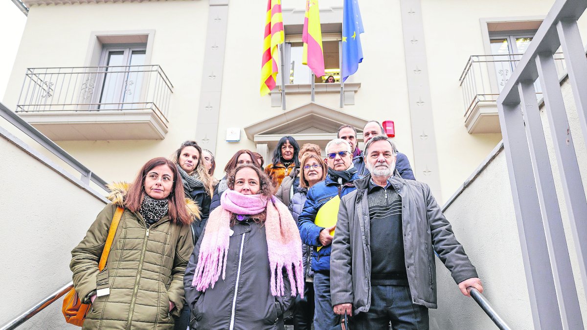 Secretaris i secretàries del Registre Civil de les Garrigues es van reunir ahir amb Justícia a Lleida.